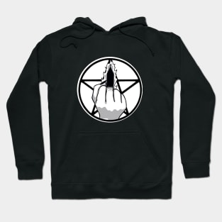 Burning church finger Hoodie